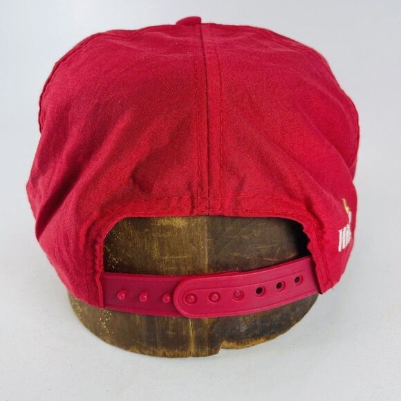 WINSTON The Wrap Embroidered Logo Nylon Snapback Trucker Hat Racing Retro VTG - Picture 4 of 8